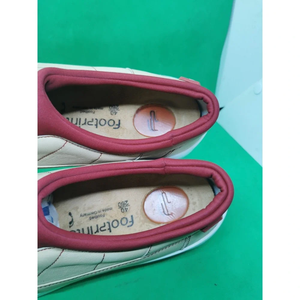Birkenstock Footprint Unique Schuhe Retro Beige Leather Shoes Mens Size 40/ 7.5
